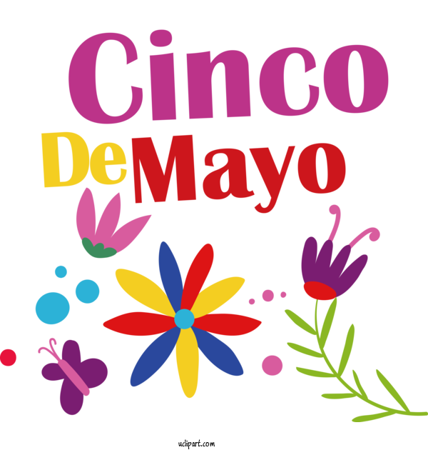 Free Holidays Floral Design Cut Flowers Petal For Cinco De Mayo Clipart Transparent Background