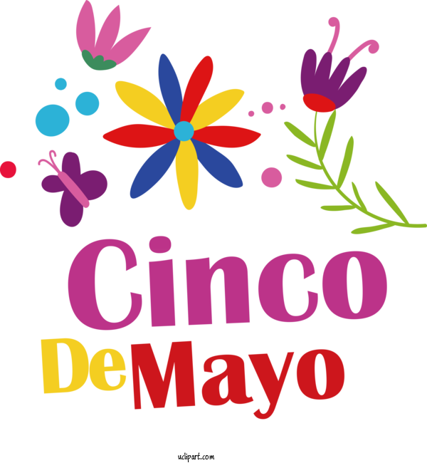 Free Holidays Floral Design Cut Flowers Petal For Cinco De Mayo Clipart Transparent Background