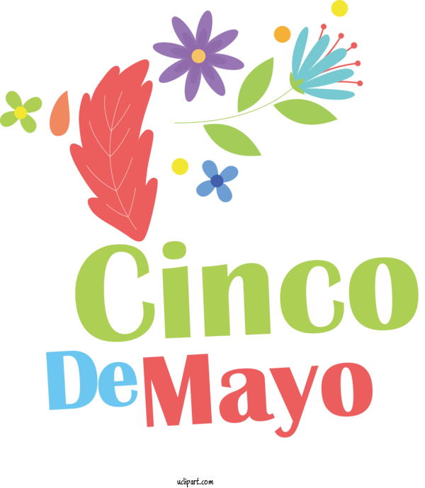 Free Holidays Leaf Floral Design Logo For Cinco De Mayo Clipart Transparent Background