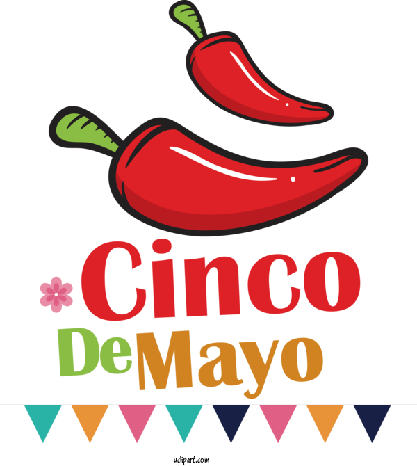 Free Holidays Natural Food Chili Pepper Bell Pepper For Cinco De Mayo Clipart Transparent Background