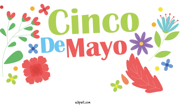 Free Holidays Leaf Floral Design Design For Cinco De Mayo Clipart Transparent Background