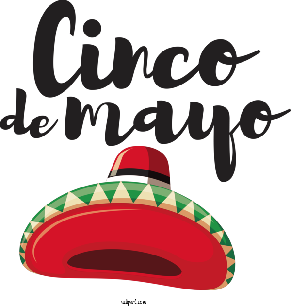 Free Holidays Logo Hat Design For Cinco De Mayo Clipart Transparent Background