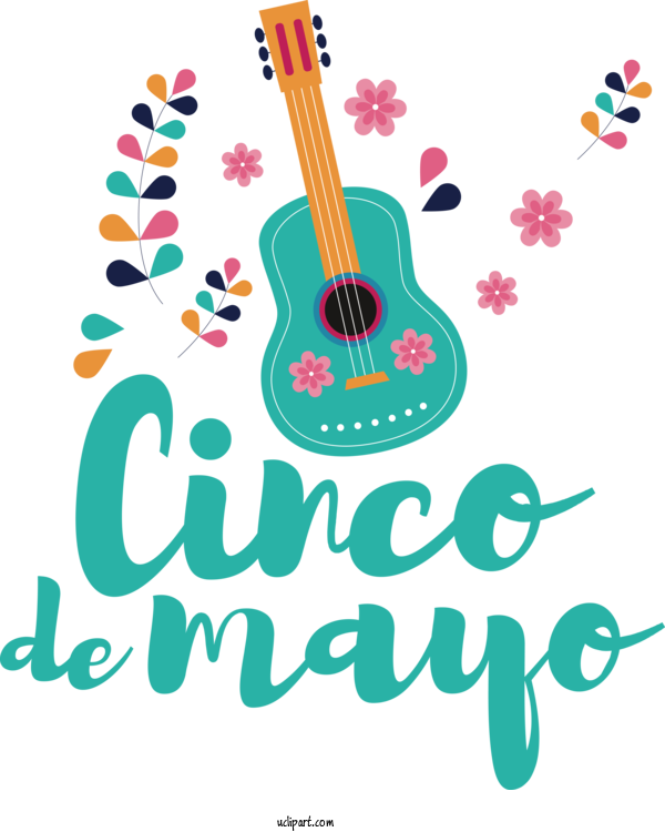 Free Holidays Guitar Accessory Design Line For Cinco De Mayo Clipart Transparent Background