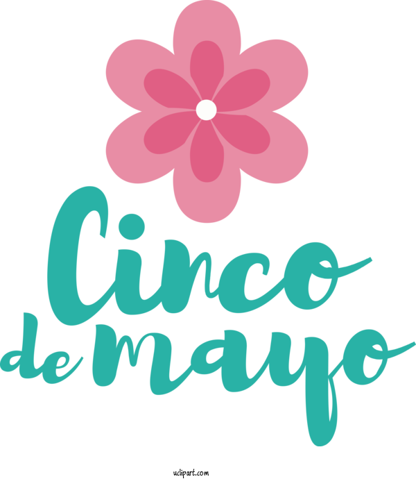 Free Holidays Floral Design Logo Design For Cinco De Mayo Clipart Transparent Background