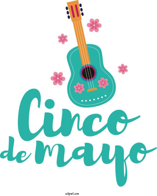 Free Holidays String Instrument Guitar Design For Cinco De Mayo Clipart Transparent Background