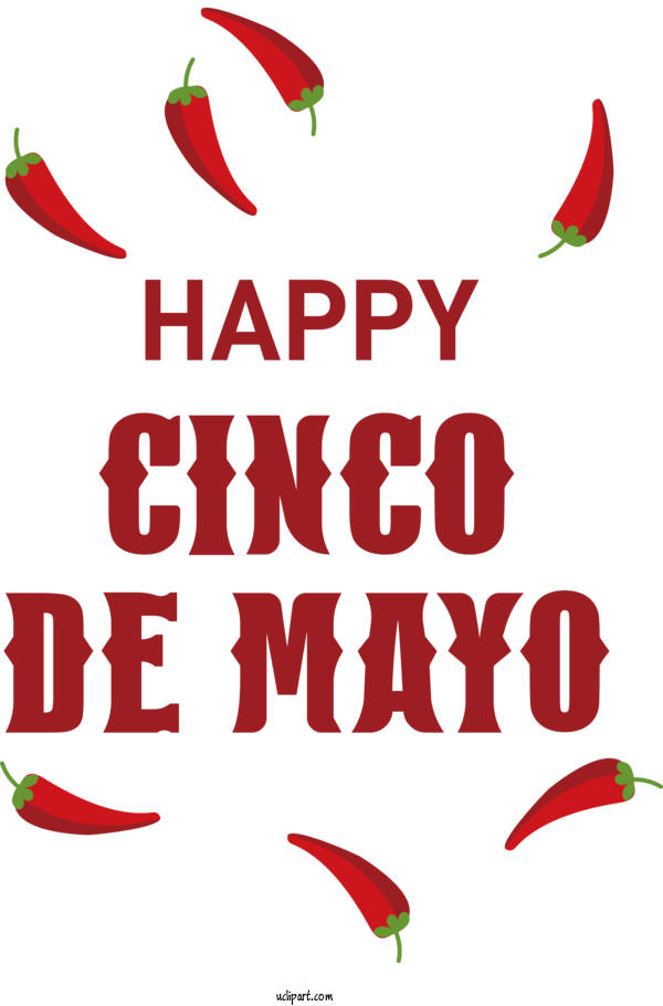 Free Holidays Tabasco Pepper Chili Pepper Vegetable For Cinco De Mayo Clipart Transparent Background