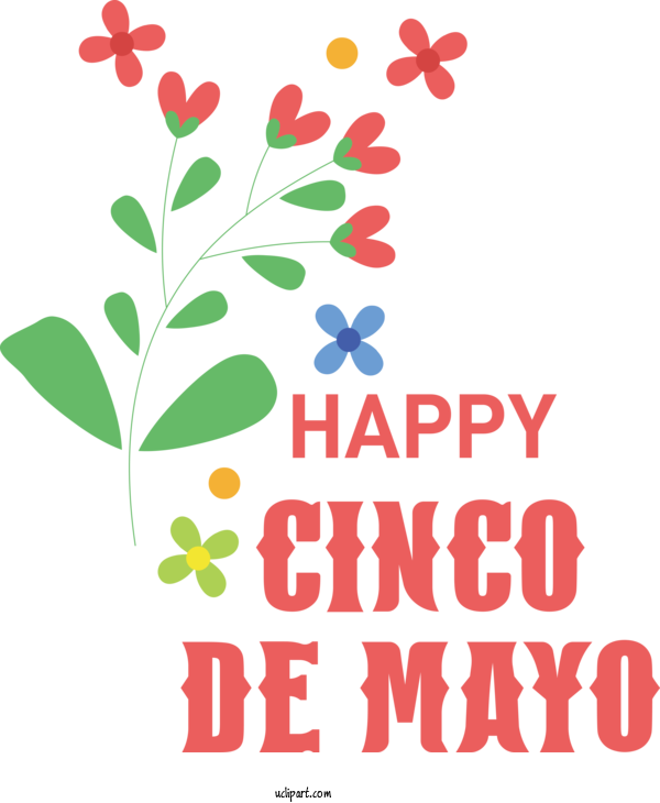 Free Holidays Floral Design Petal Design For Cinco De Mayo Clipart Transparent Background