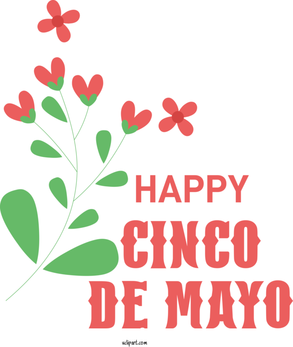 Free Holidays Floral Design Leaf Valentine's Day For Cinco De Mayo Clipart Transparent Background