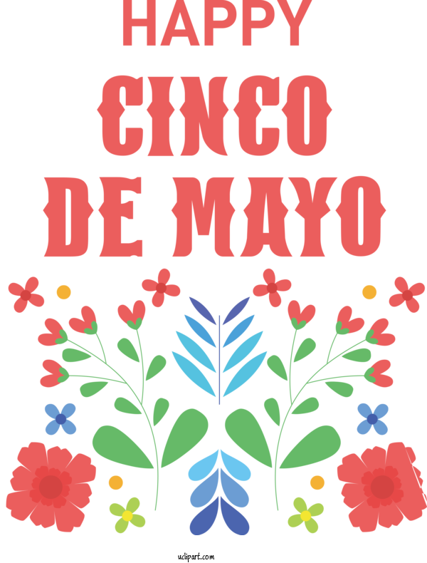 Free Holidays Design Floral Design Leaf For Cinco De Mayo Clipart Transparent Background