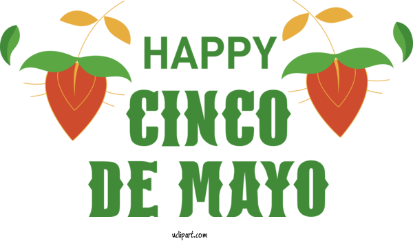 Free Holidays Logo Leaf Superfood For Cinco De Mayo Clipart Transparent Background