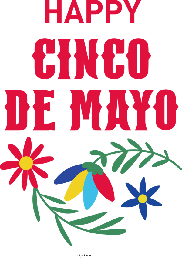 Free Holidays Leaf Floral Design Petal For Cinco De Mayo Clipart Transparent Background