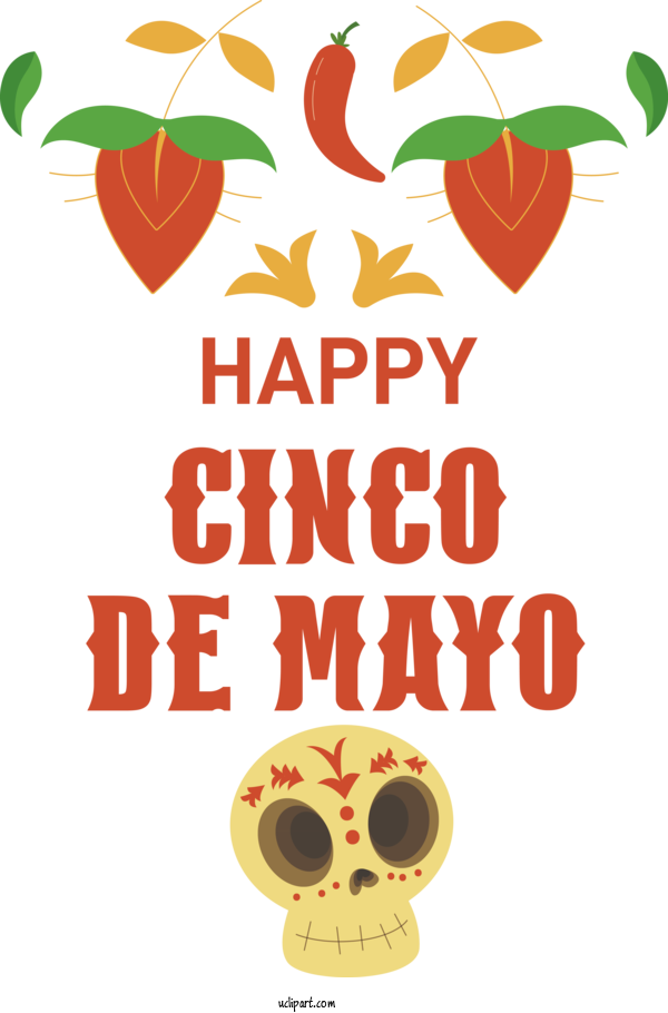 Free Holidays Logo Flower Line For Cinco De Mayo Clipart Transparent Background