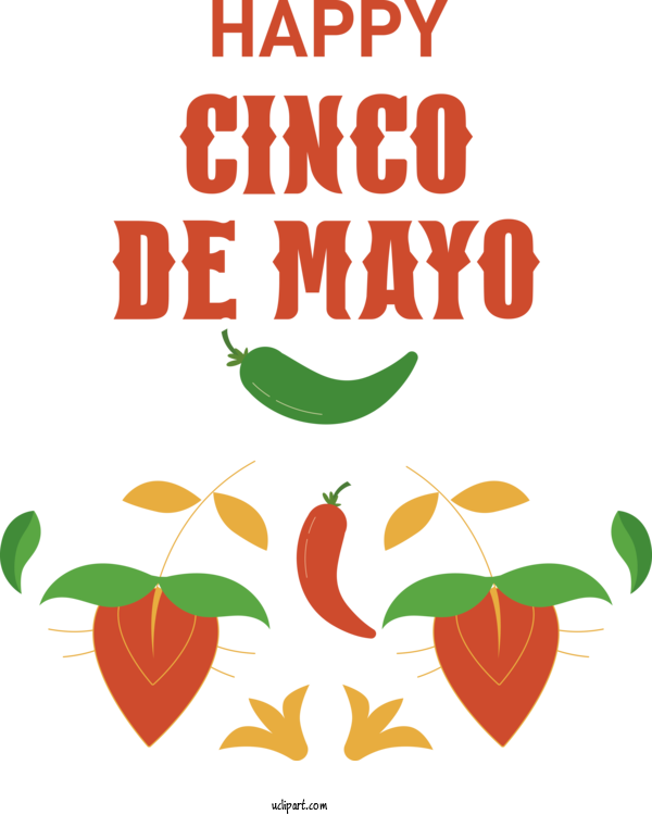 Free Holidays Flower Cartoon Logo For Cinco De Mayo Clipart Transparent Background