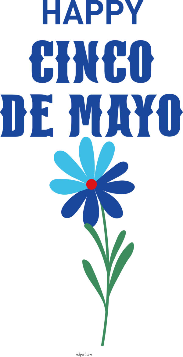 Free Holidays Flower Logo Text For Cinco De Mayo Clipart Transparent Background