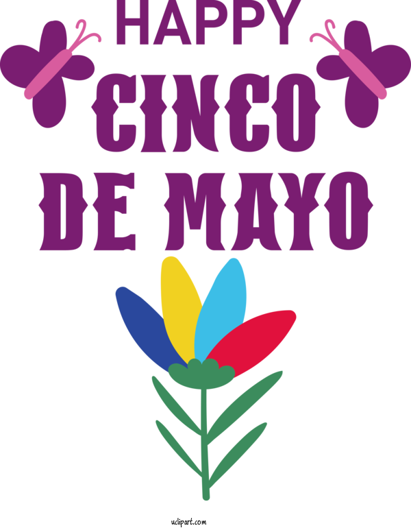 Free Holidays Flower Logo Petal For Cinco De Mayo Clipart Transparent Background