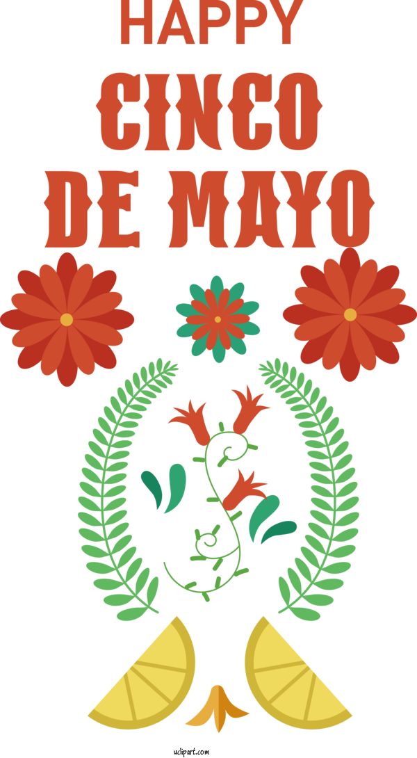 Free Holidays Leaf Floral Design Petal For Cinco De Mayo Clipart Transparent Background