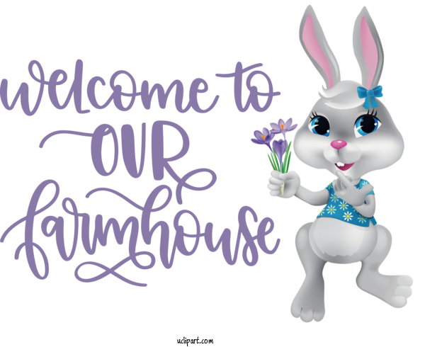 Free Buildings Hares Easter Bunny Meter For Farmhouse Clipart Transparent Background