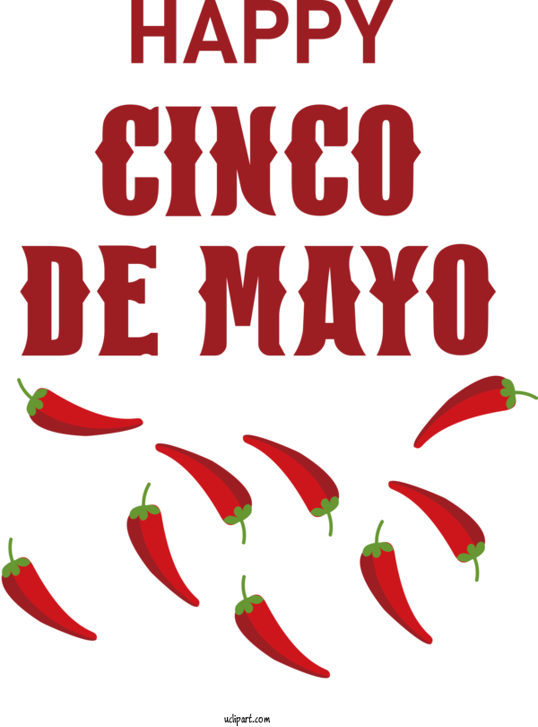 Free Holidays Tabasco Pepper Malagueta Pepper Cayenne Pepper For Cinco De Mayo Clipart Transparent Background