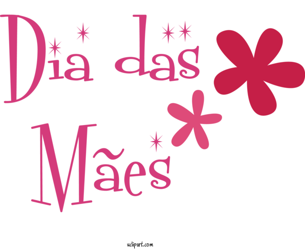 Free Holidays Design Floral Design Logo For Dia Das Maes Clipart Transparent Background