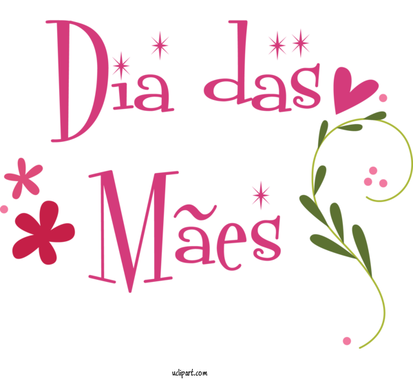 Free Holidays Floral Design Leaf Design For Dia Das Maes Clipart Transparent Background