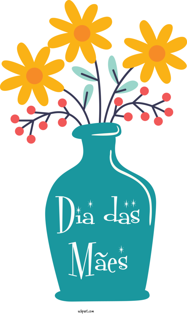 Free Holidays Floral Design Design Dirty Martini For Dia Das Maes Clipart Transparent Background