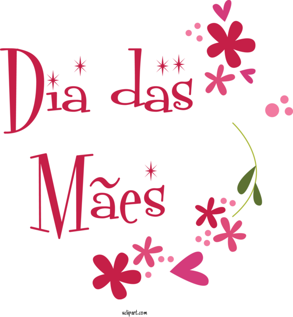 Free Holidays Floral Design Design Leaf For Dia Das Maes Clipart Transparent Background