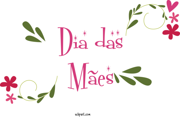 Free Holidays Flower Petal Logo For Dia Das Maes Clipart Transparent Background