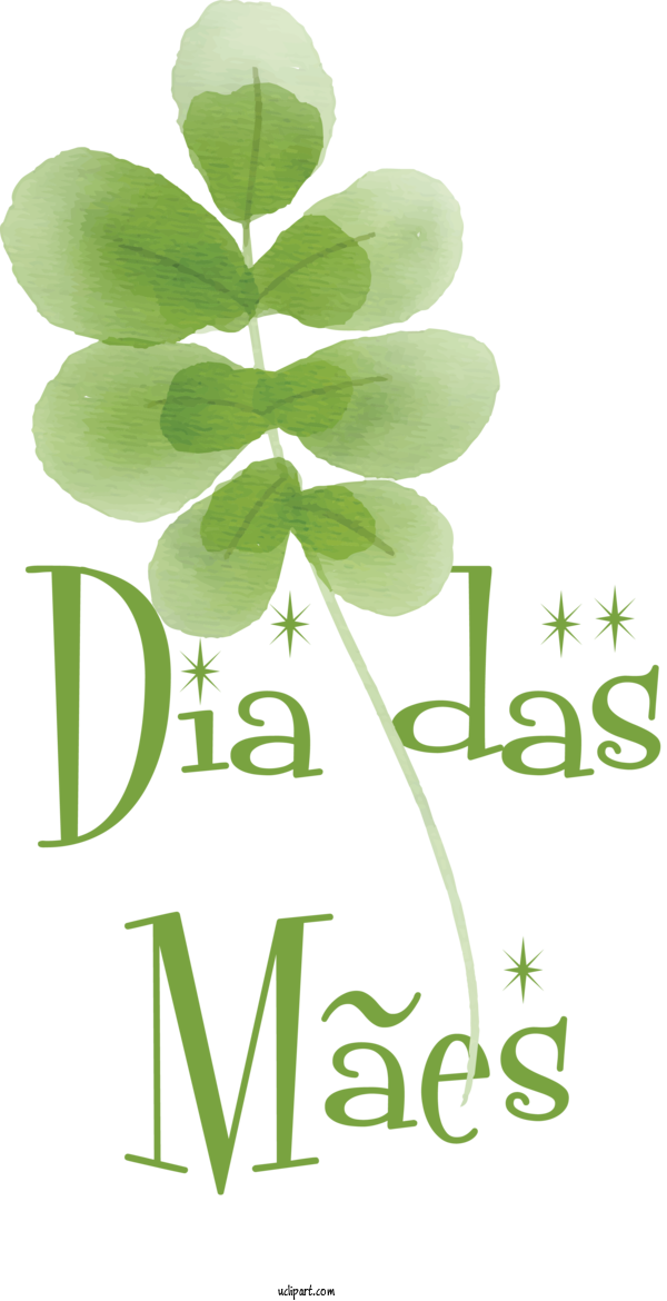 Free Holidays Leaf Plant Stem Symbol For Dia Das Maes Clipart Transparent Background