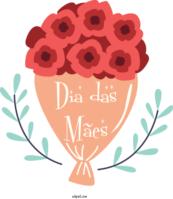 Free Holidays Floral Design Cut Flowers Flower For Dia Das Maes Clipart Transparent Background