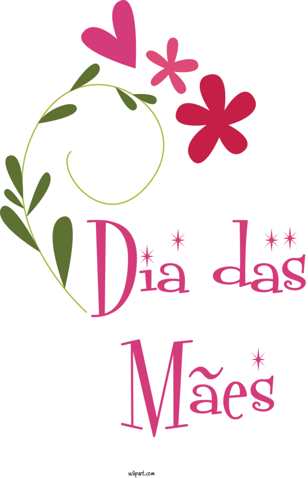 Free Holidays Floral Design Logo Petal For Dia Das Maes Clipart Transparent Background