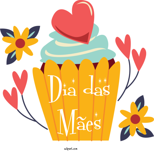 Free Holidays Icon Heart Mother's Day For Dia Das Maes Clipart Transparent Background
