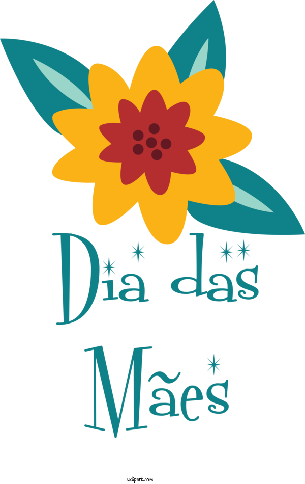 Free Holidays Cut Flowers Floral Design Logo For Dia Das Maes Clipart Transparent Background
