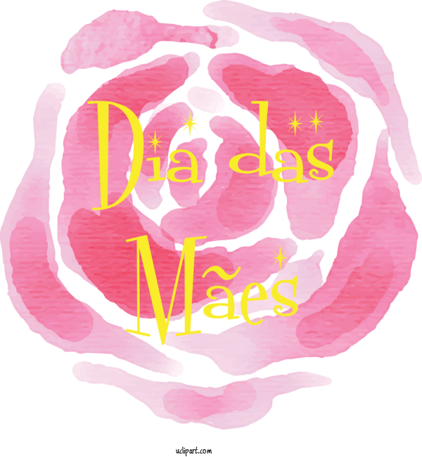 Free Holidays Rose Family Flower Logo For Dia Das Maes Clipart Transparent Background