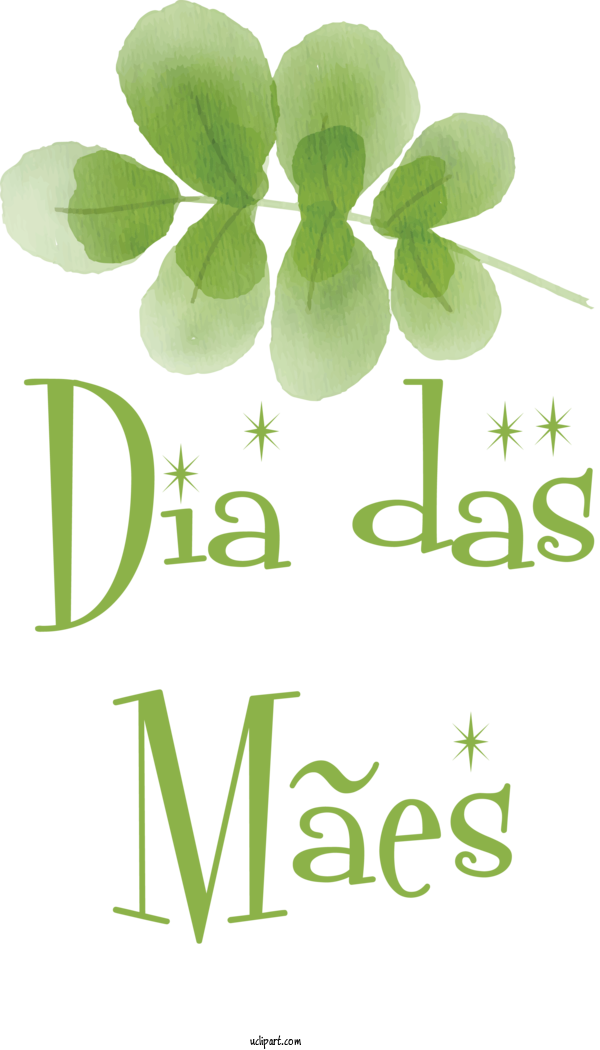 Free Holidays Leaf Plant Stem Shamrock For Dia Das Maes Clipart Transparent Background