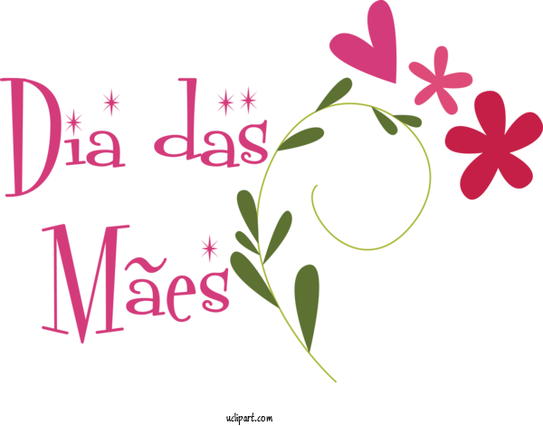 Free Holidays Floral Design Leaf Petal For Dia Das Maes Clipart Transparent Background