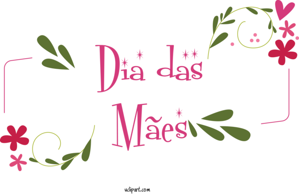 Free Holidays Mother's Day Flower Take Out For Dia Das Maes Clipart Transparent Background