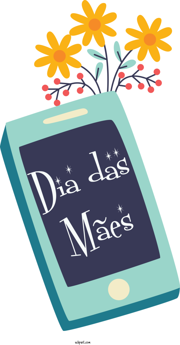 Free Holidays Dirty Martini Design Logo For Dia Das Maes Clipart Transparent Background
