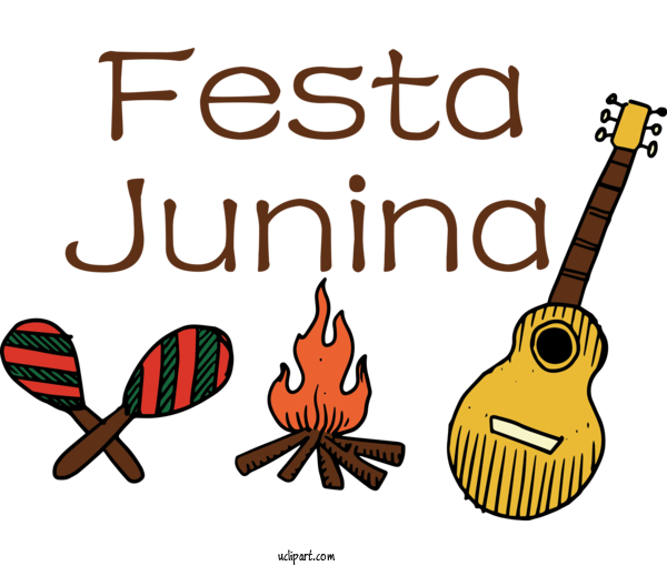 Free Holidays String Instrument Cartoon String For Brazilian Festa Junina Clipart Transparent Background
