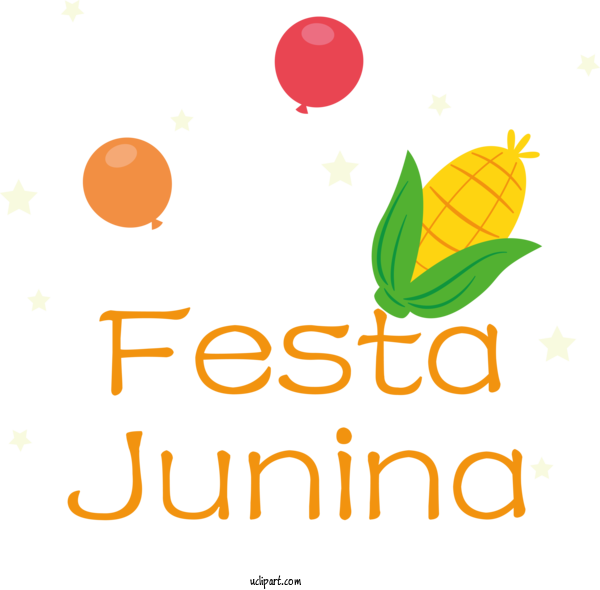 Free Holidays Logo Yellow Leaf For Brazilian Festa Junina Clipart Transparent Background