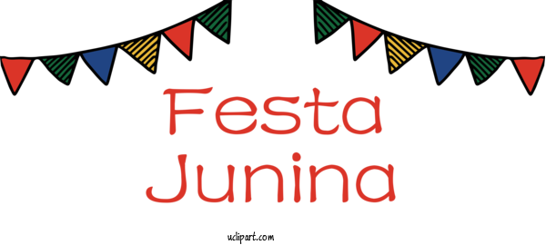 Free Holidays Logo Design Banner For Brazilian Festa Junina Clipart Transparent Background
