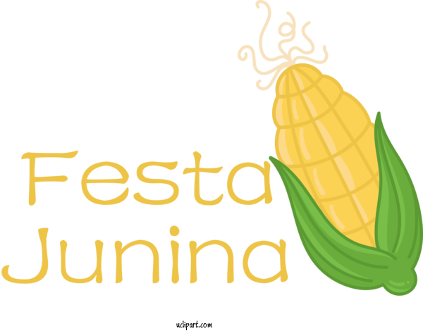 Free Holidays Logo Banana Commodity For Brazilian Festa Junina Clipart Transparent Background