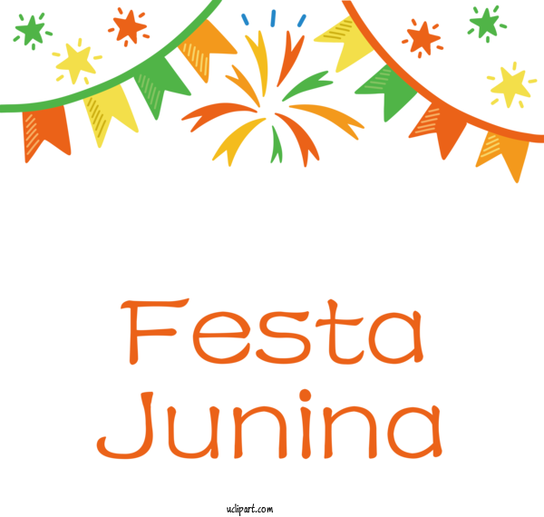 Free Holidays Floral Design Leaf Line For Brazilian Festa Junina Clipart Transparent Background