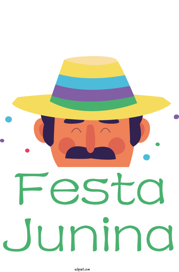 Free Holidays Logo Hat Eyewear For Brazilian Festa Junina Clipart Transparent Background
