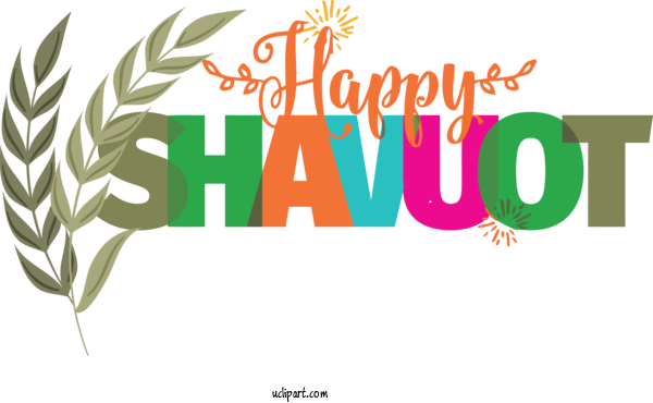 Free Holidays Design Logo Line For Shavuot Clipart Transparent Background