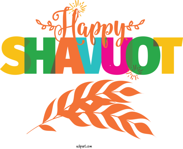Free Holidays Logo Line Leaf For Shavuot Clipart Transparent Background