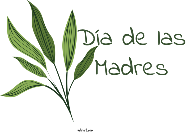 Free Holidays Leaf Plant Stem Logo For Dia De Las Madres Clipart Transparent Background