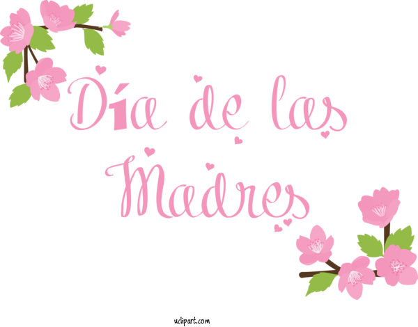 Free Holidays Floral Design Design Greeting Card For Dia De Las Madres Clipart Transparent Background