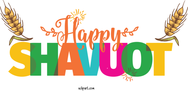 Free Holidays Flower Design Logo For Shavuot Clipart Transparent Background