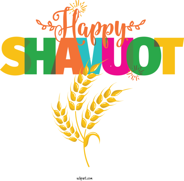 Free Holidays Logo Leaf Commodity For Shavuot Clipart Transparent Background