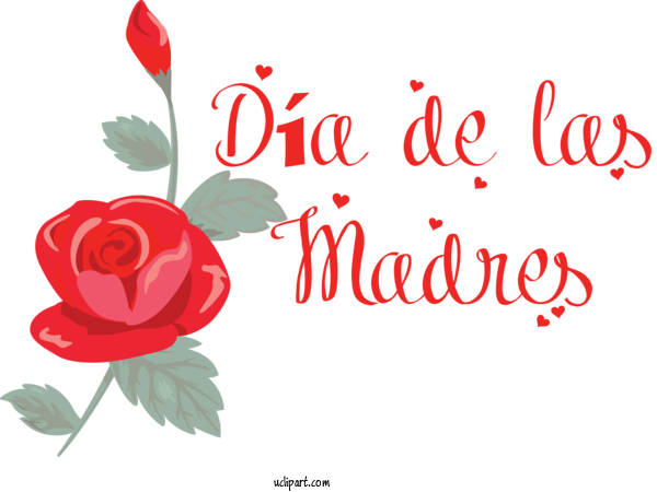 Free Holidays Floral Design Garden Roses Greeting Card For Dia De Las Madres Clipart Transparent Background